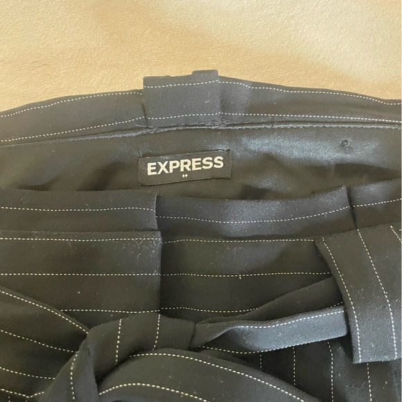 Express Striped High Waisted Ankle Dress Pants - Picture 6 of 6